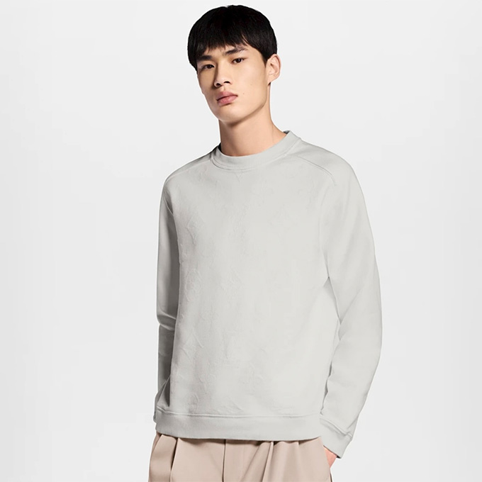 lv louis vuitton basic crew neck pullover sweatshirt
